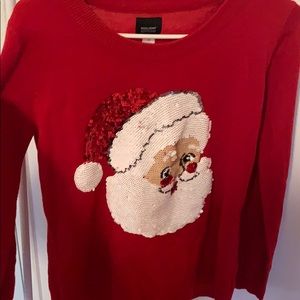 red santa sweater